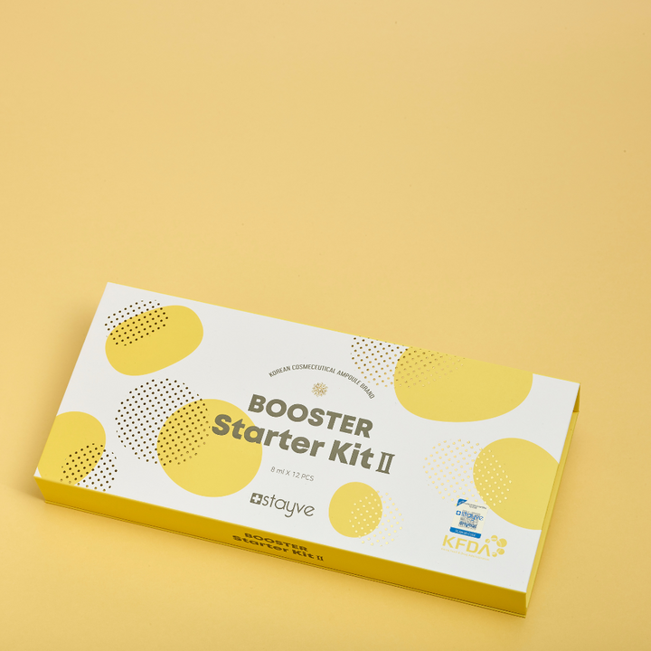 Packaging box of Stayve Booster Starter Kit 2