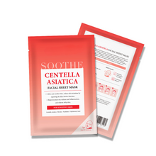 Load image into Gallery viewer, Centella Asiatica Soothing Facial Mask (4-pack)