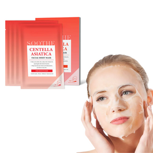 Centella Asiatica Soothing Facial Mask (4-pack)