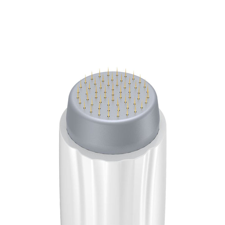 Close-up of Bio Needle 60-Pin round microneedle head designed for targeted scalp stamping