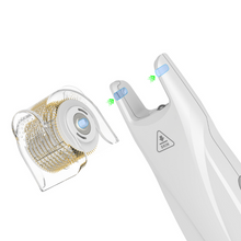 Load image into Gallery viewer, illustration how to connect Bio Roller G5 Rechargeable Derma Roller with LED and EMS (540 Pins) cartridge