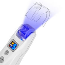 Load image into Gallery viewer, Illustration of Bio Roller G5 Rechargeable Derma Roller with LED and EMS (540 Pins) with blue LED