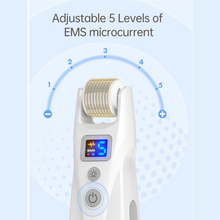 Load image into Gallery viewer, Illustration of Bio Roller G5 Rechargeable Derma Roller with LED and EMS (540 Pins) adjustable EMS