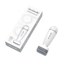 Load image into Gallery viewer, Dr. Pen Bio Needle microneedling device and its packaging prominently displayed, featuring the adjustable 120-pin head for personalized skin treatments.