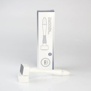 image of derma stamp microneedling tool with cover and box