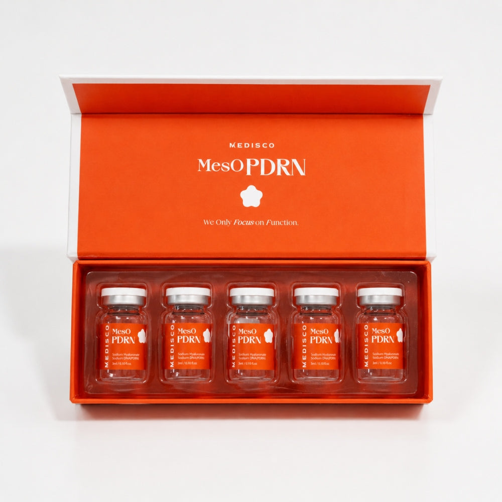 Medisco MesO PDRN Advanced Skin Regeneration Ampoule open kit with five vials