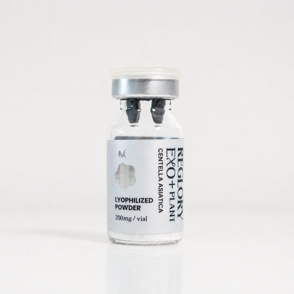 Reglory EXO+Plant Centella Asiatica activating diluent vial, 6ml, on a white background