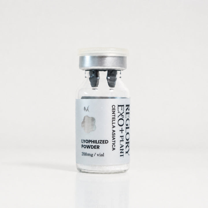 Reglory EXO+Plant Centella Asiatica activating diluent vial, 6ml, on a white background