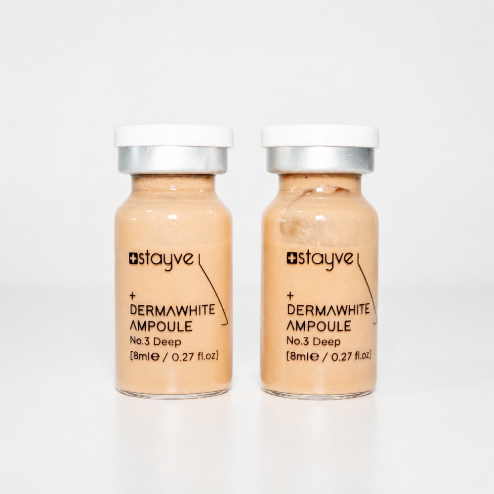 Two Stayve Dermawhite Ampoule No.3 Deep vials for professional BB glow skin treatments