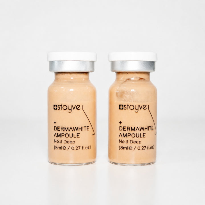 Two Stayve Dermawhite Ampoule No.3 Deep vials for professional BB glow skin treatments