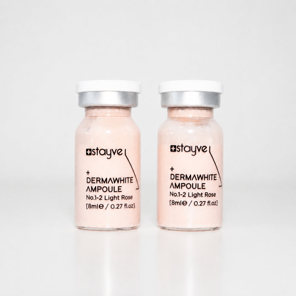 Two Stayve Dermawhite Ampoule No.1-2 Light Rose vials for BB glow skin treatments