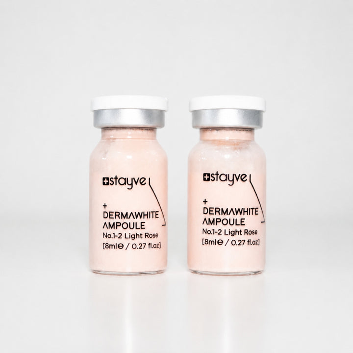 Two Stayve Dermawhite Ampoule No.1-2 Light Rose vials for BB glow skin treatments
