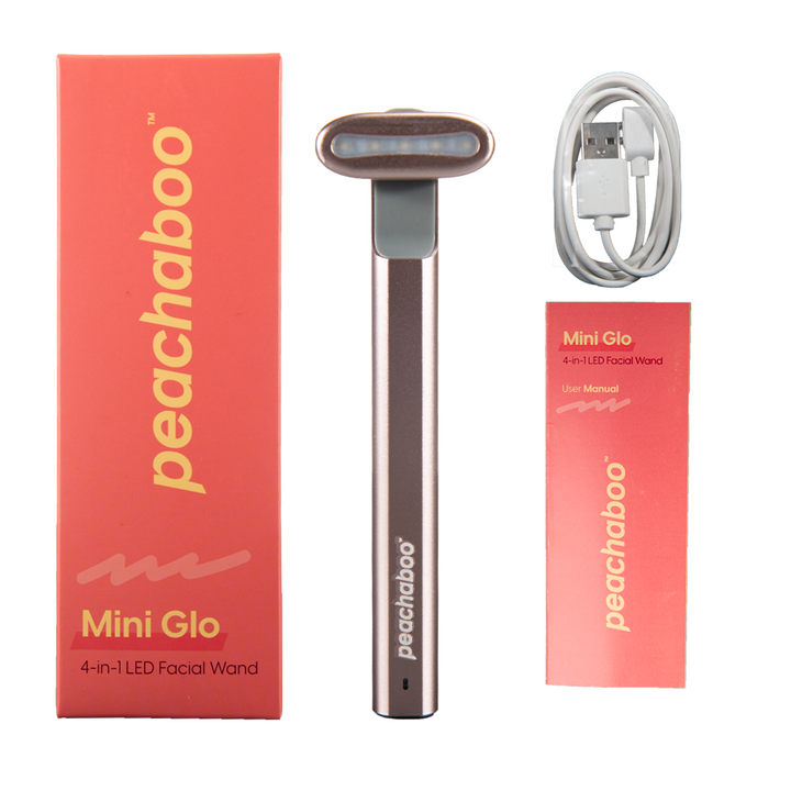 Peachaboo Mini Glo 4-in-1 LED Facial Wand