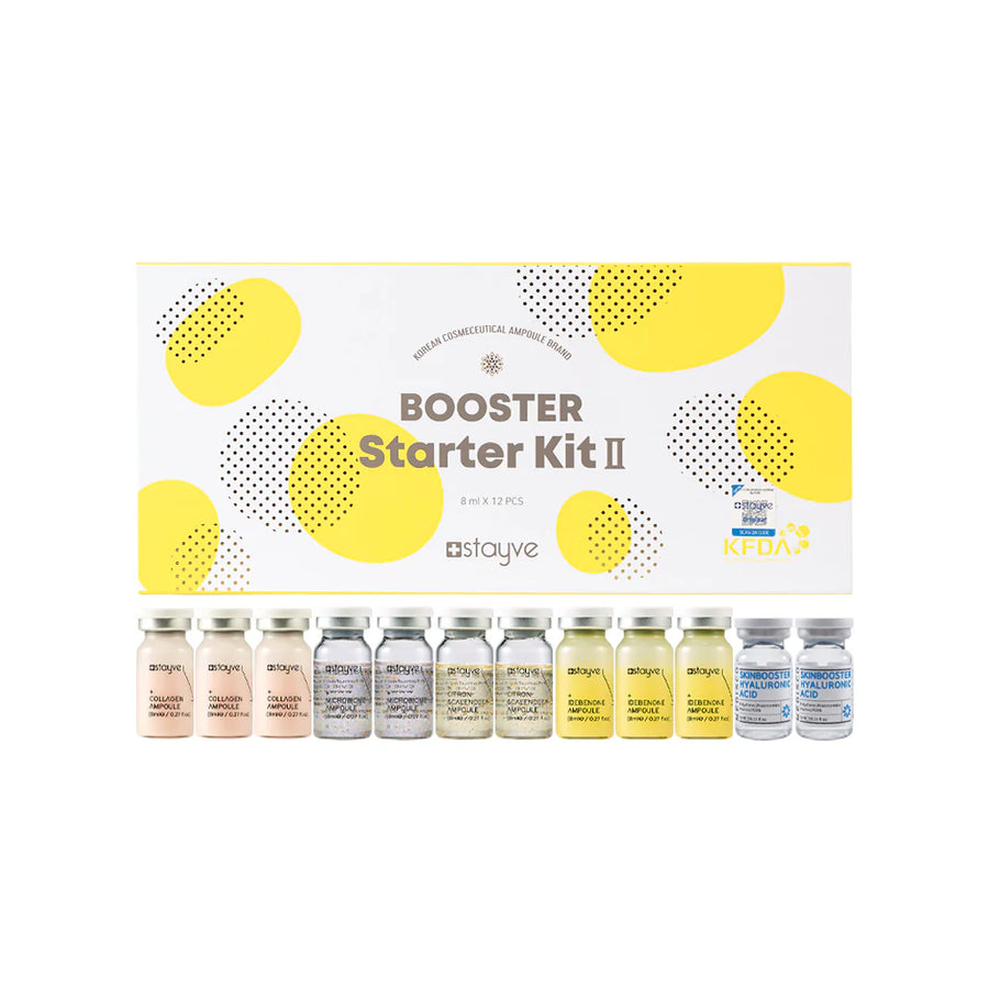 One box of Stayve Booster Starter Kit II contains 12x Vial Ampoules (8ml each)