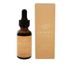 Load image into Gallery viewer, Femvy Natural Vitamin C Serum with box
