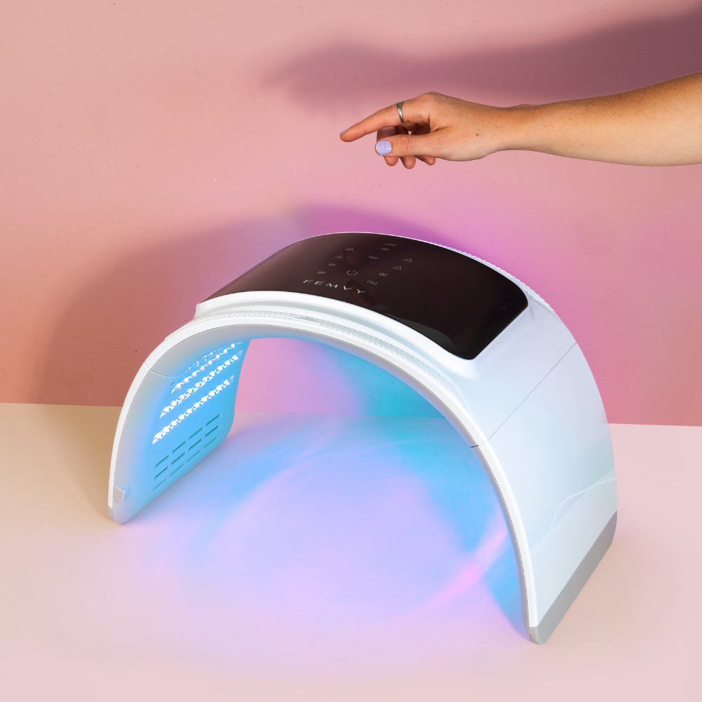 peachaboo led light therapy pod blue lights